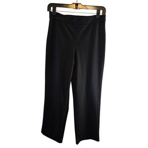 ZARA BASIC COLLECTION BLACK DRESS PANTS SIZE MEDIUM FLAT FRONT STRAIGHT LEG